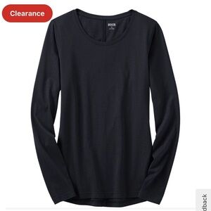 Duluth Trading Co Black LongTail Sleeve lightweight Tee, sz L